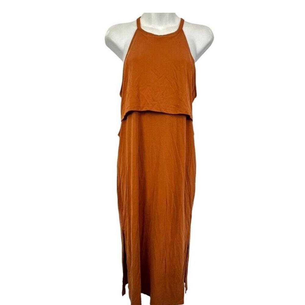 Womens Midi Racerback Knit Casual
Dress sz M